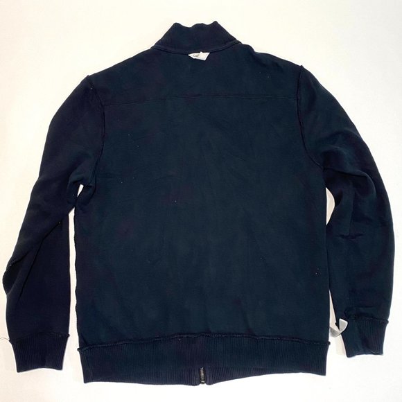 Calvin Klein Dark Blue Knit Full Zip Mock Neck Pockets Jacket Men's Size M - Picture 5 of 10